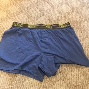 Hanes knit boxers size large